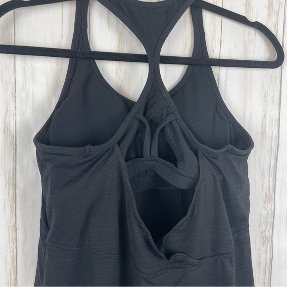 Athleta black reach restore open back strappy tank Small - Picture 6 of 8